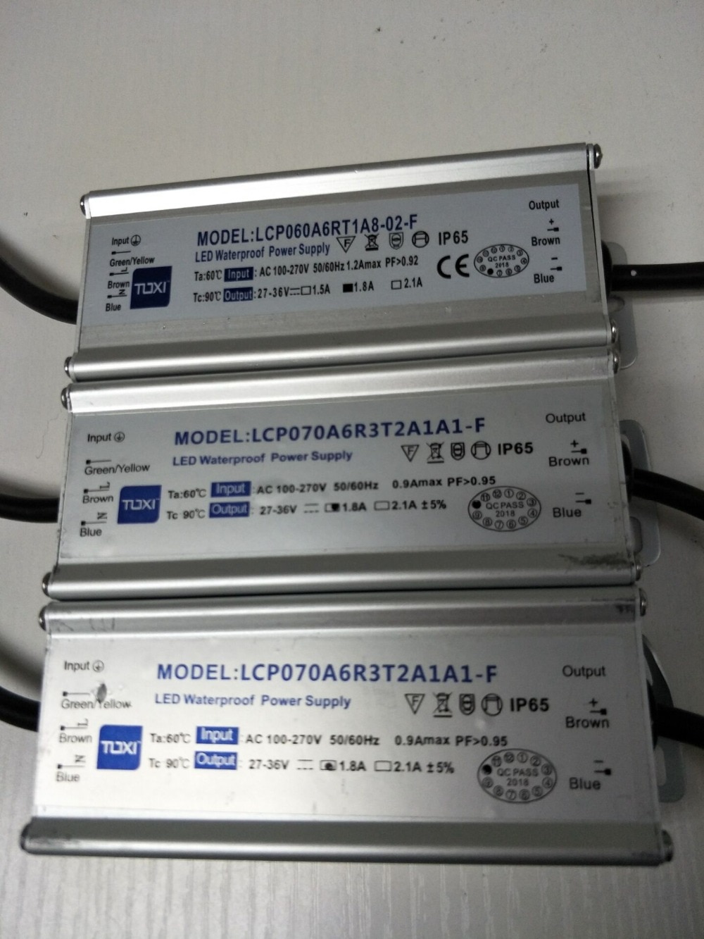 60w led 드라이버 IP66 방수 led 빛 전원 공급 장치 높은 전원 led 램프 정전류 100-240V 1800mA